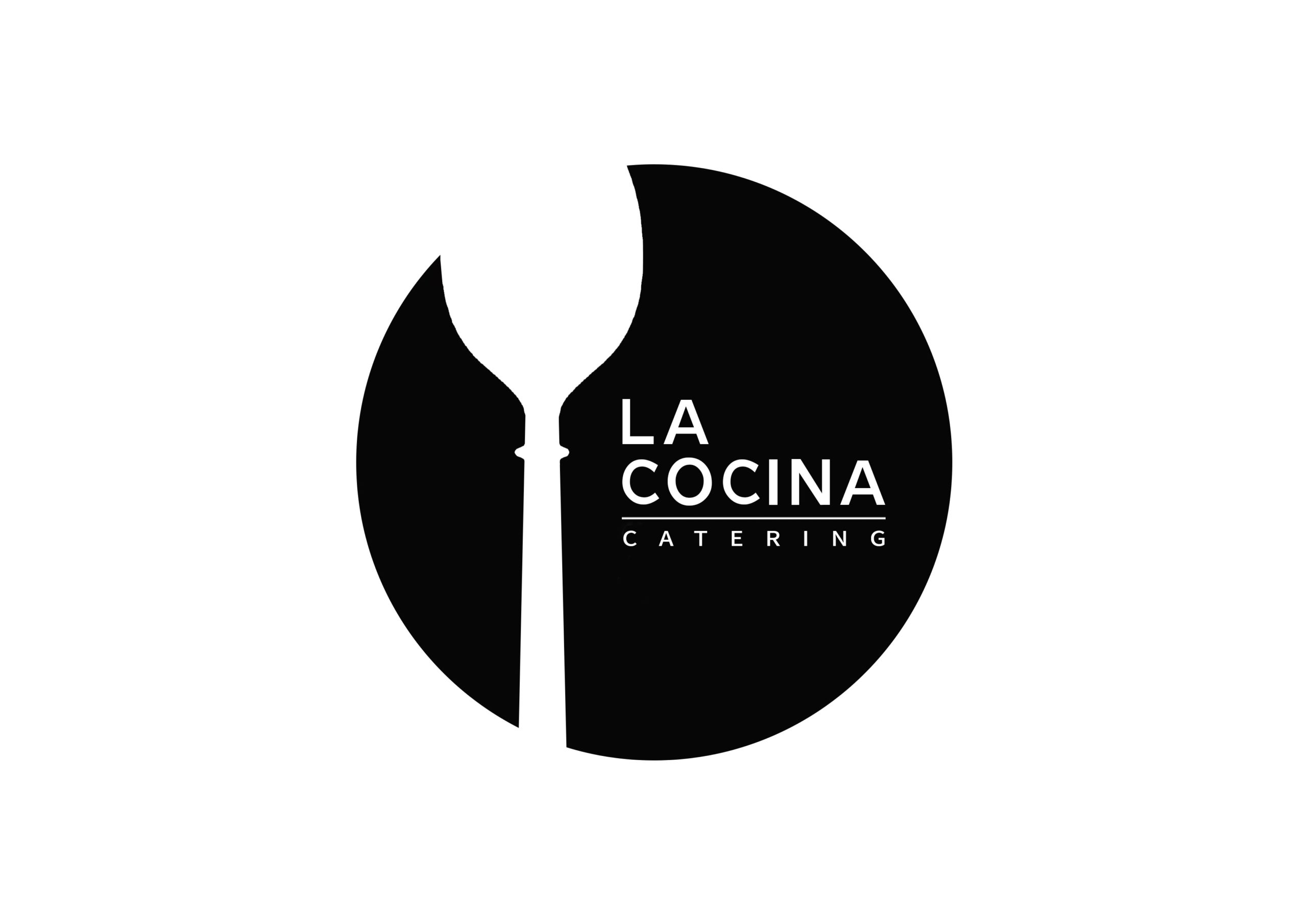 Logo. La Cocina. Black with White text